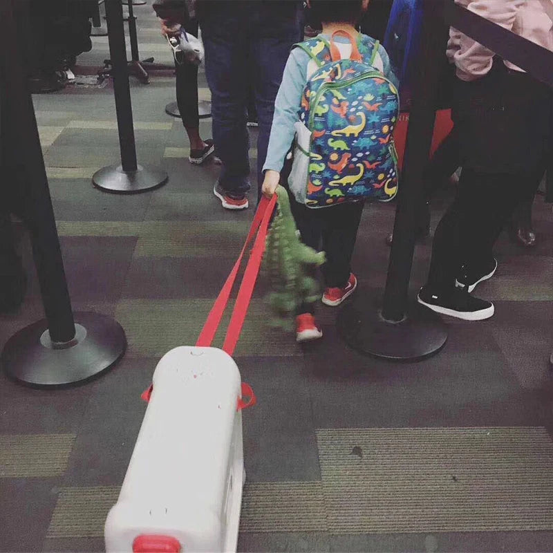 Baby sleeping suitcase on wheels travel kids ride aircraft multi-function new design PP luggage children bed box creative valise