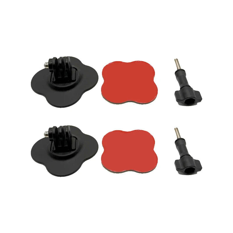 Universal Flexible Helmet Mount for GoPro 13 12 11 10 9 Insta 360 X3 X4 X5 DJI Curved Flat Adhesive Base Sports Camera Accessory