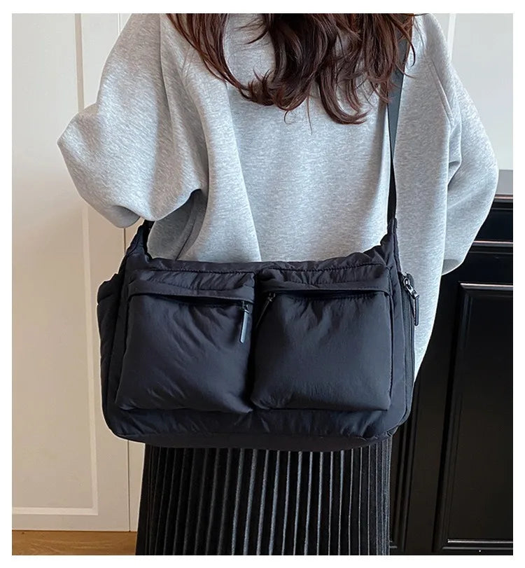 Spring and summer canvas bag women's new hot selling women's bag Youjia high-end sense one-shoulder crossbody bag light luxury n