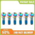 6Pcs M6x17mm Bike Crank Caliper Handlebar Stem Fixing Screws with Washer Bike Disc Brake Clamp Bolts Bicycles Riding Accessories