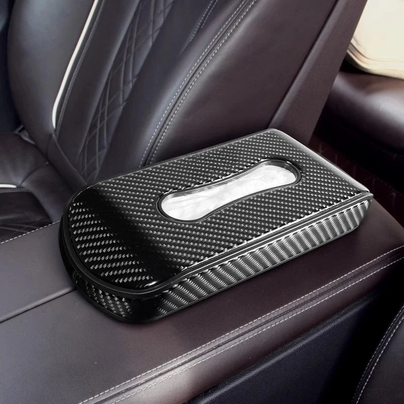 For Lotus Exclusive Carbon Fiber Car Tissue Box Holder – Premium Interior Accessory for Eletre/Emeya/Evija