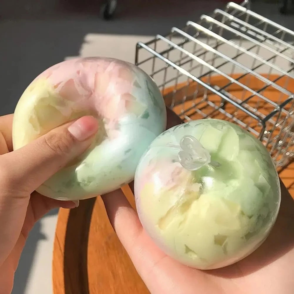 Squishy Stress Balls Slow Rebound Wax Skin Squeeze Toy Sensory Fidget Toy Soothing Relieving Stress For Kids Adult Party Gifts