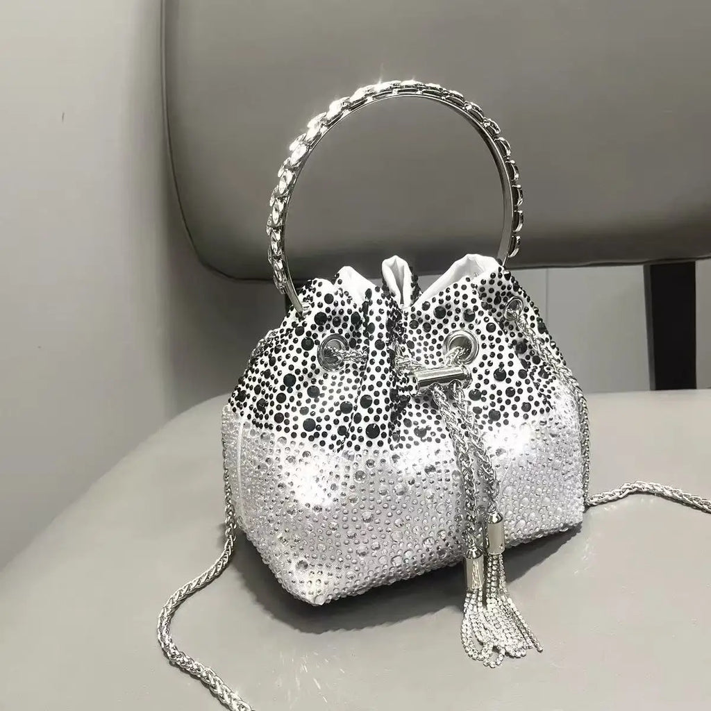 Luxury Designer Women Handbag Glitter Shiny Diamond Clutch Purse Wedding Party Banquet Bag Crystal Rhinestones Evening Bag