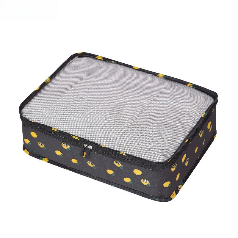 4/6Pcs Foldable Packing Cubes Luggage Packing Organizers for Travel Lightweight,See Through Breathable Mesh Design 40*30*12CM