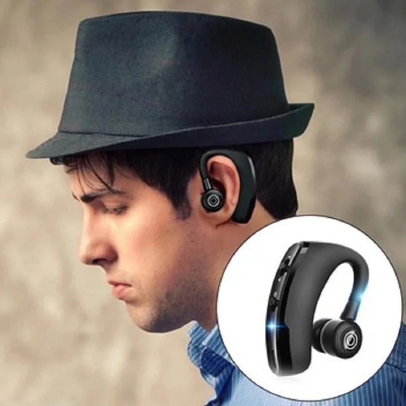 Single-Ear Driving Bluetooth Earphone for Hands-Free Communication Car Ear Hook Headset Wireless Headphones over Ear Gaming