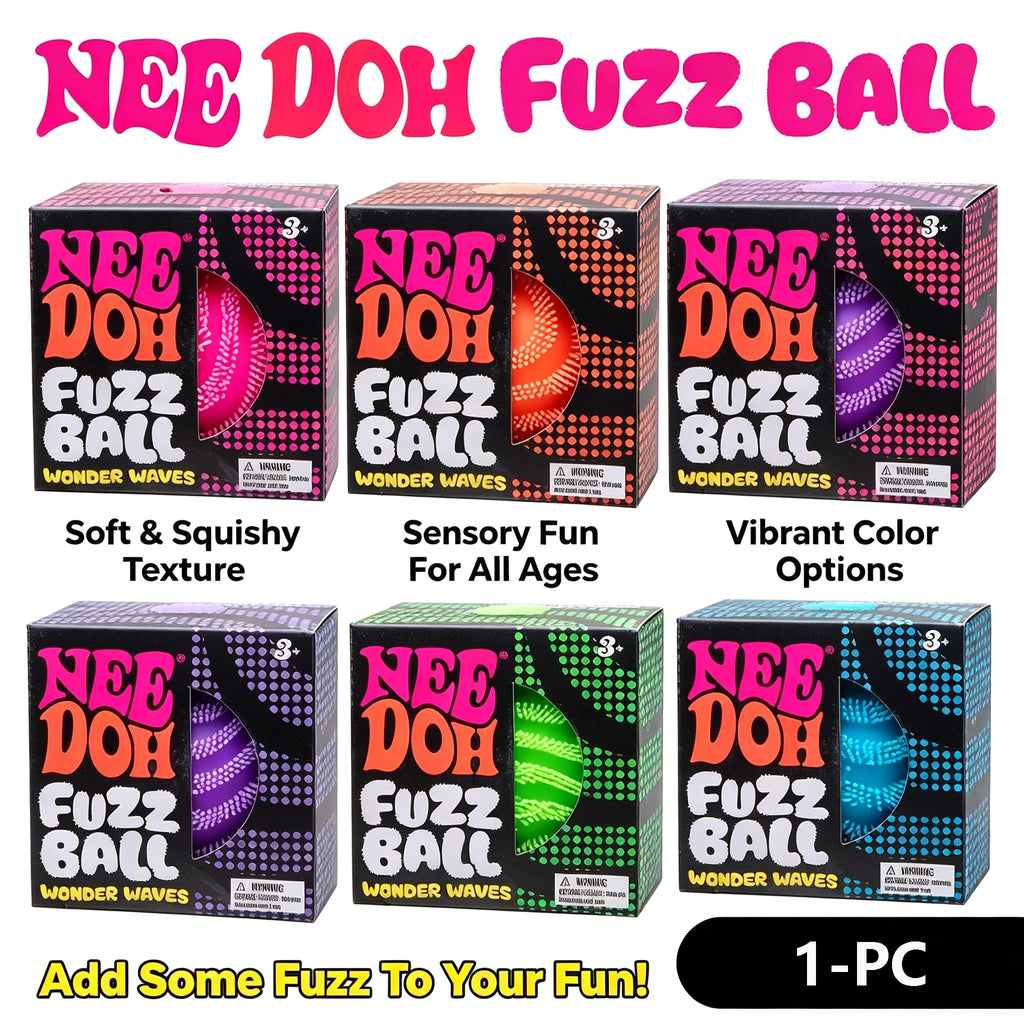 NeeDoh Fuzz Ball Blind Box Series Desktop Ornament Stress Relief Toys Suitable For People Under Pressure Fun Soft Stress Ball