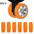 8Pcs/Set Luggage Wheels,Silent Protective Cover,Suitcase,Travel Box,Wheels,Anti-skid Cover,Wear-resistant Rubber Cover
