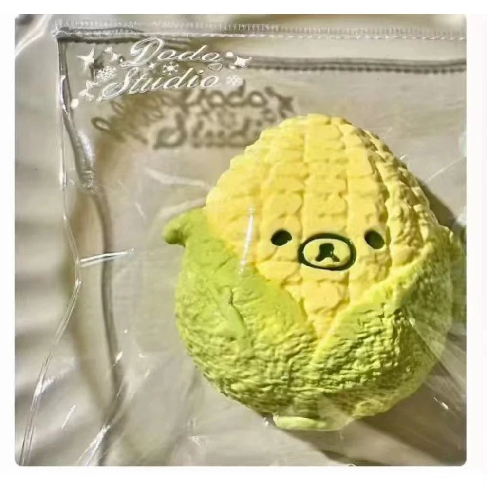 Crunch Bear Radish Squishy Funny Viral Style Super Soft Sticky Mud Simulation Food Stress Relief for Daily Relax And Leisure