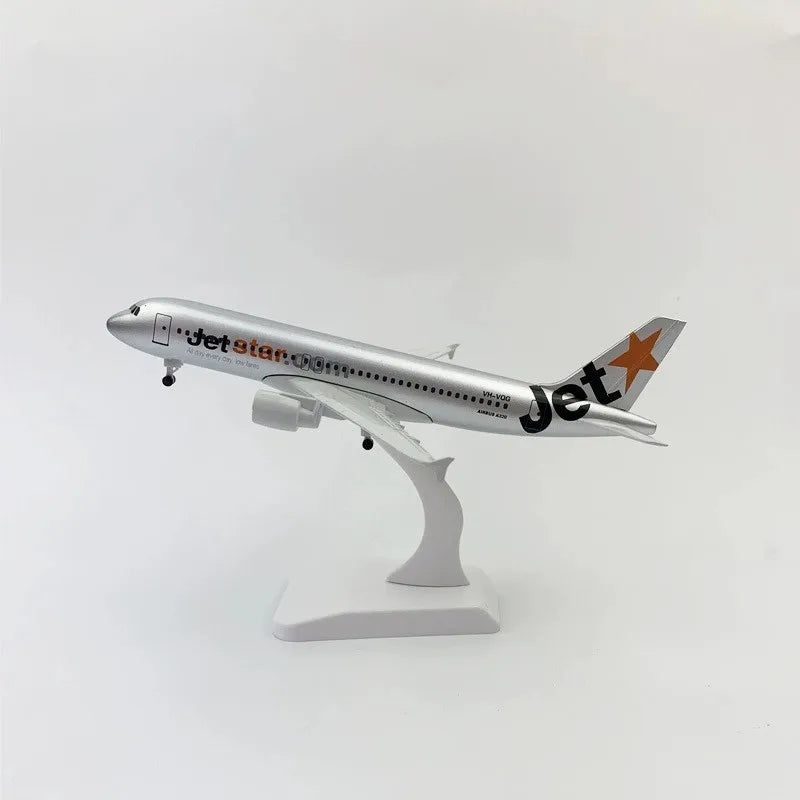 20cm Airplane Model A320 Series Metal Scale Aircraft Diecast Aviation Collectible Miniature Children Toys Souvenir With Stand