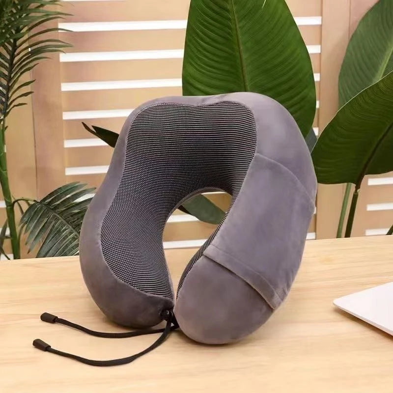 U Shaped Memory Foam Neck Pillows Soft Travel Pillow Massage Neck Pillow Sleeping Airplane Pillow Cervical Healthcare Bedding