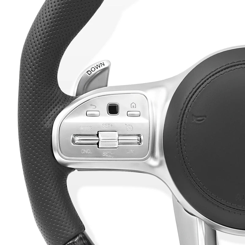 Carbon Fiber Steering Wheel for Mercedes Benz AMG GLE W167 C63 W205 E300 E220 W213 CLS W218 W222 S500 W204 C300 W212 E250 GLC 43