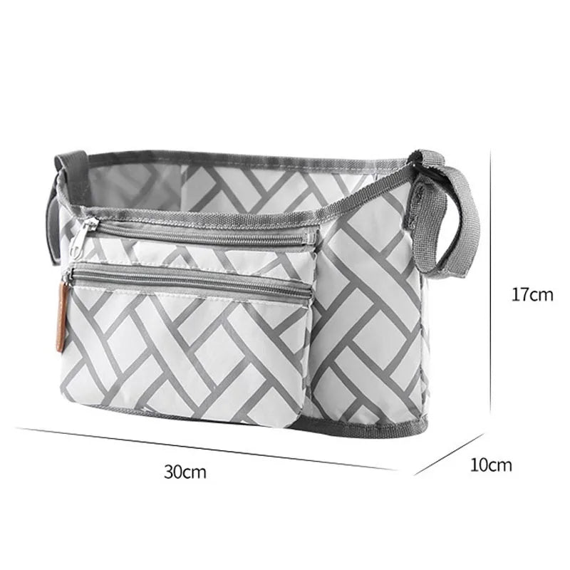 Baby Stroller Storage Bag Mommy Large Capacity Travel Hanging Bag Phone Bottle Holder Pram Diaper Bags Baby Stroller Accessories