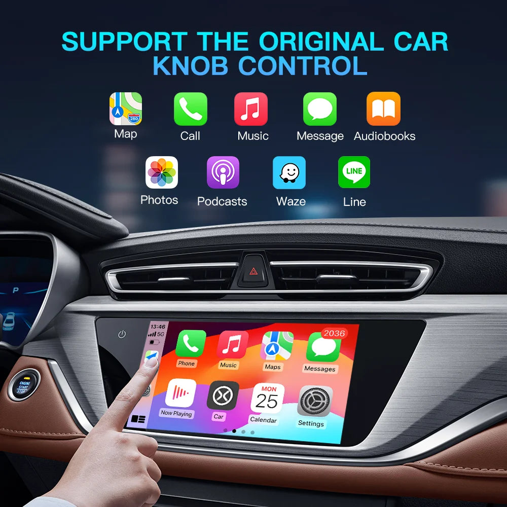 CARABC Carbitlink Easy Connection Adapter with CarPlay Android Auto For DongFeng Forthing T5 EVO Friday Yacht S60 AX7 Smartlink