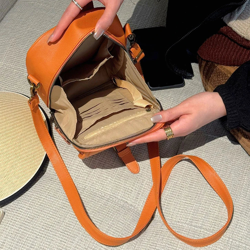 Retro Crossbody Bag Large Capacity Shoulder Bag Fashionable Mini Crossbody Purse Adjustable Removable Strap Wallet Purse