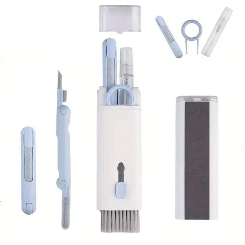 7 In 1 Bluetooth Earphones Cleaner Brush Kit Keyboard Cleaning Pen Keycap Puller For AirPods Laptop Computer Tablet Phone Camera
