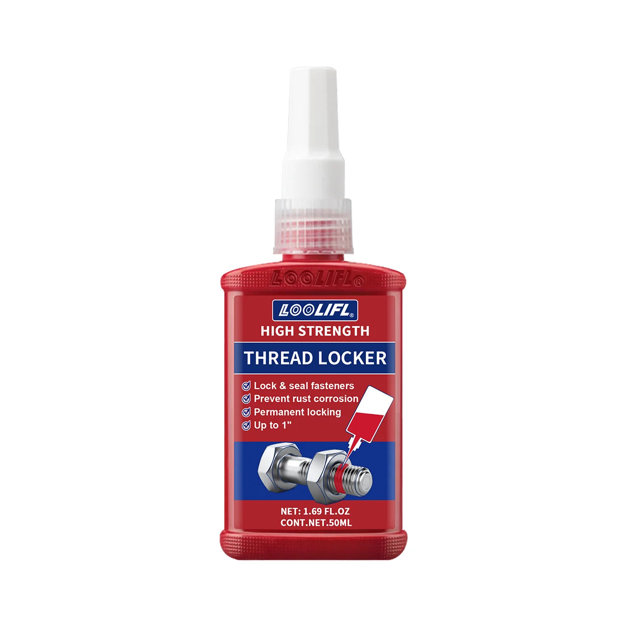 Loolifl243-271 Thread Locking Adhesive, Screw and Nut Sealant, Anti-Loosening, Anti-Vibration, Anti-Rust, Anaerobic Type 10G-50G, Removable and Non-Removable, Pack of Two