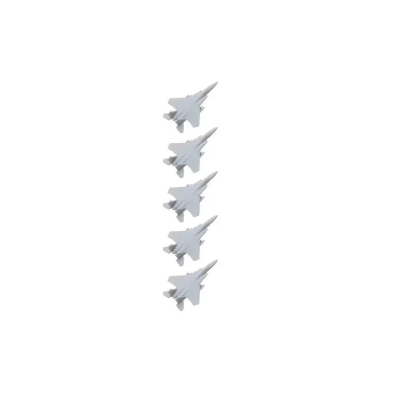 5PCS 1/2000 1/700 1/350 Scale Model Fighter Aircraft F-15C Eagle Fighting Aeroplane with Length 8mm/28mm/56mm for DIY Hobby