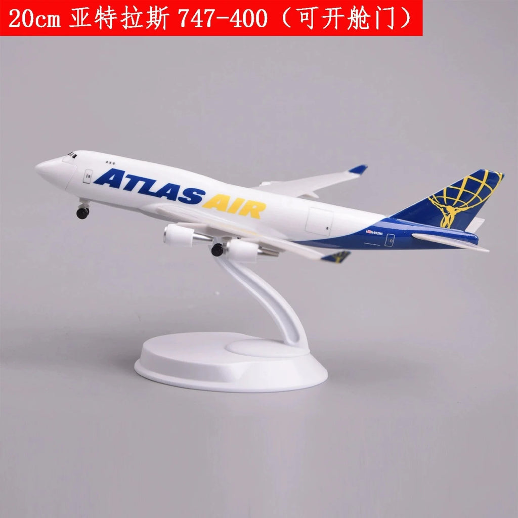 747 Series Openable Cargo Door Scale Aircraft Model 20cm China Eastern Cargo B747 ABS Miniature Airplane Model Adults Fun Gift