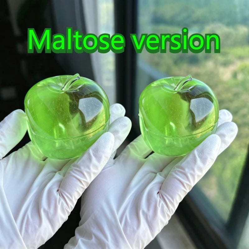 Green Apple Slushie Squishy Fidget Toy Crunchy Moldable Non-Bounce Medium Grip Strength Sensory Stress Reliever Slow Rising Gift