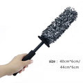 Wheels Brush Car Wash Super Brush Microfiber Premium Non-Slip Handle Easy To Cleaning Rims Spokes Wheel  Car Accessories