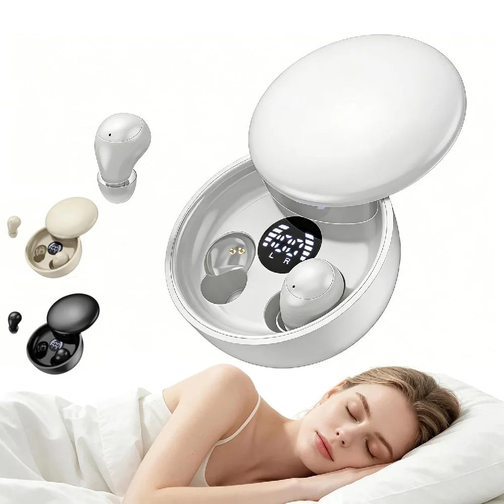 Sleep Invisible Earphone Mini Hidden Headphones in Ear IPX5 Waterproof Wireless Bluetooth Earbuds with Mic HIFI Music Headset