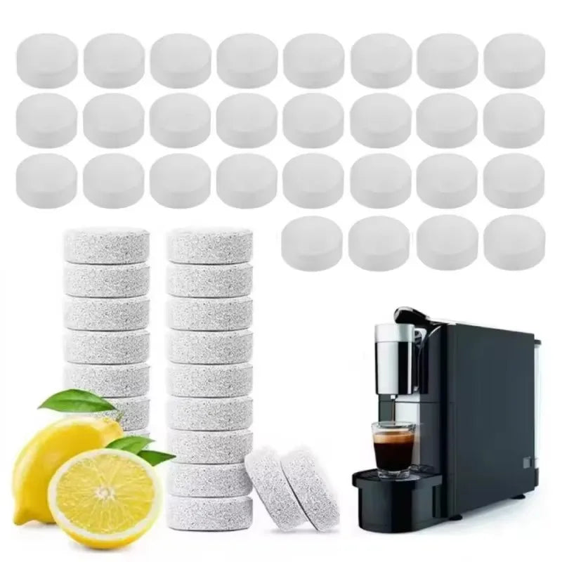 10/20/40/60Pcs Coffee Machine Cleaning Tablet Effervescent Tablet Descaling Agent All-Purpose Cleaner Household Cleaning Product