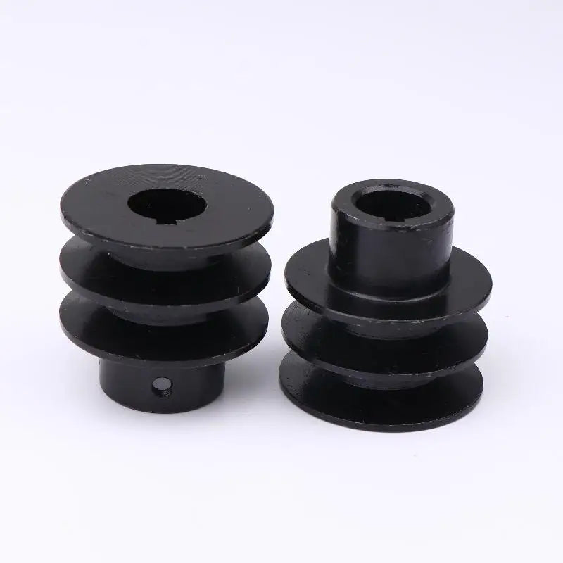 New 19/20mm Double Groove Flat Key Shaft V Belt Pulley For 168F 170F Engine Accessories