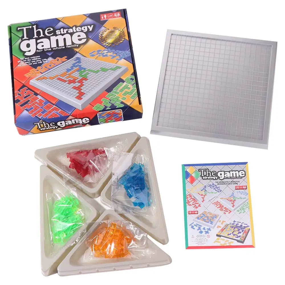 Squares Game Jigsaw Russia Puzzle block 4-Person Entertainment Strategy Game Blokus Board Family Fun Puzzle Blokus Board Game