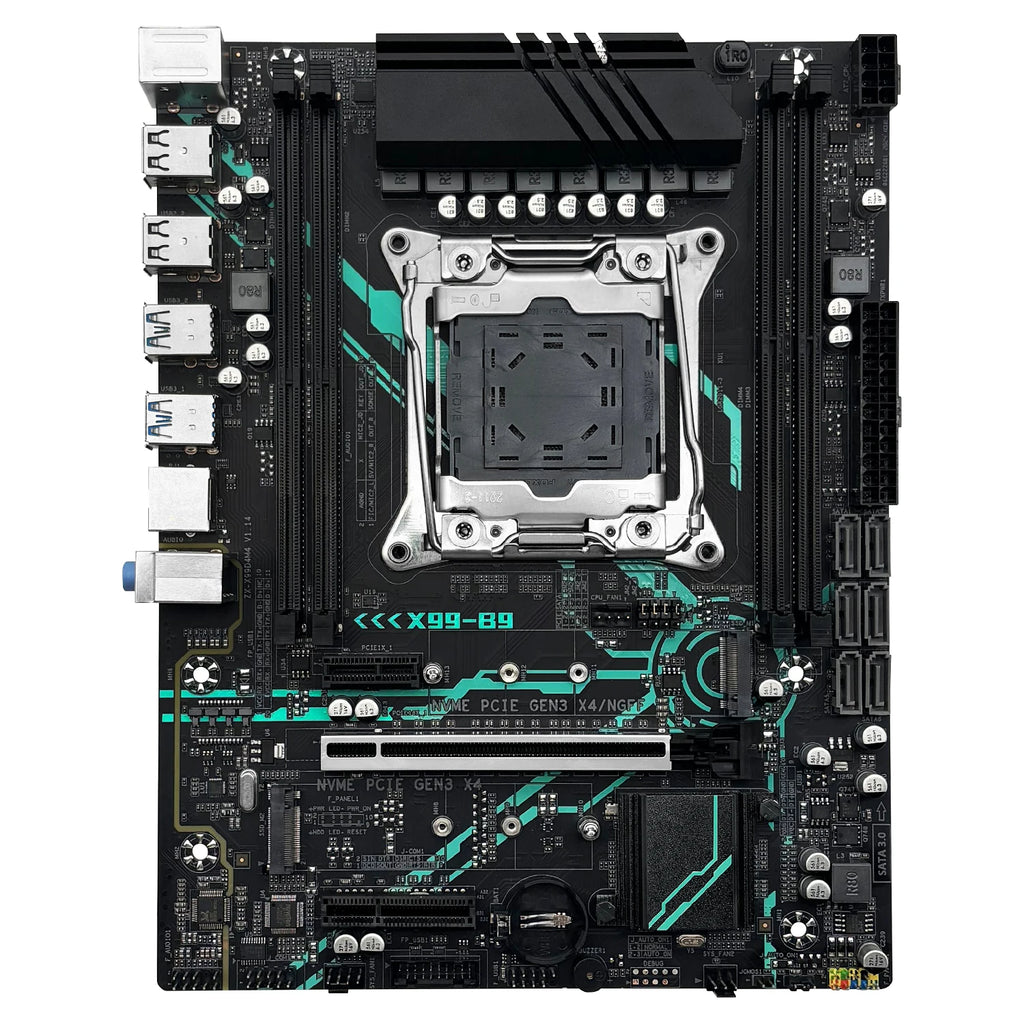 MACHINIST X99 B9 Motherboard Kit Intel Xeon E5 2680 V4 CPU LGA 2011-3 Support DDR4 4-channel RAM C612 Chip NVME/SATA M.2 USB3.0
