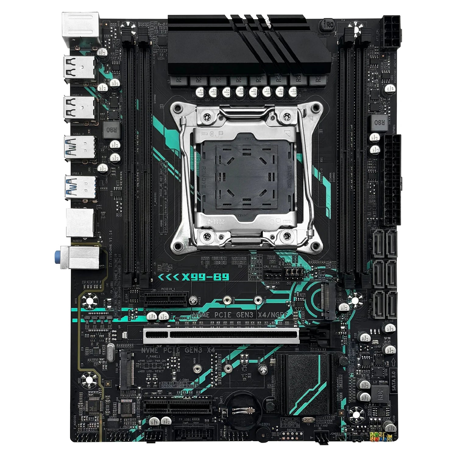 MACHINIST X99 B9 Motherboard Kit Intel Xeon E5 2680 V4 CPU LGA 2011-3 Support DDR4 4-channel RAM C612 Chip NVME/SATA M.2 USB3.0