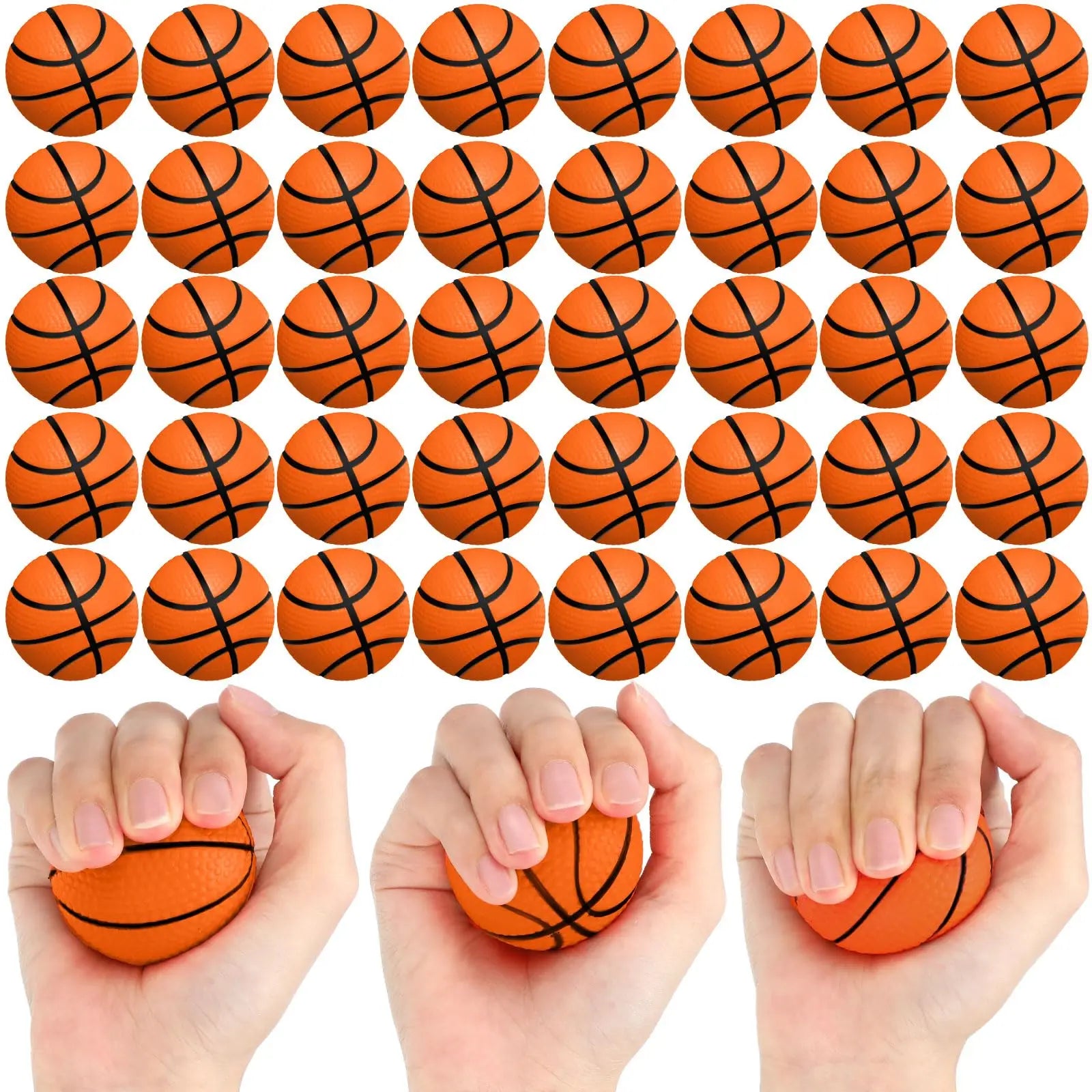 40-10 Packs Mini Basketball Stress Balls Mini Foam Small Basketball Party Favors Squeeze Sports Balls for Sports Theme Party