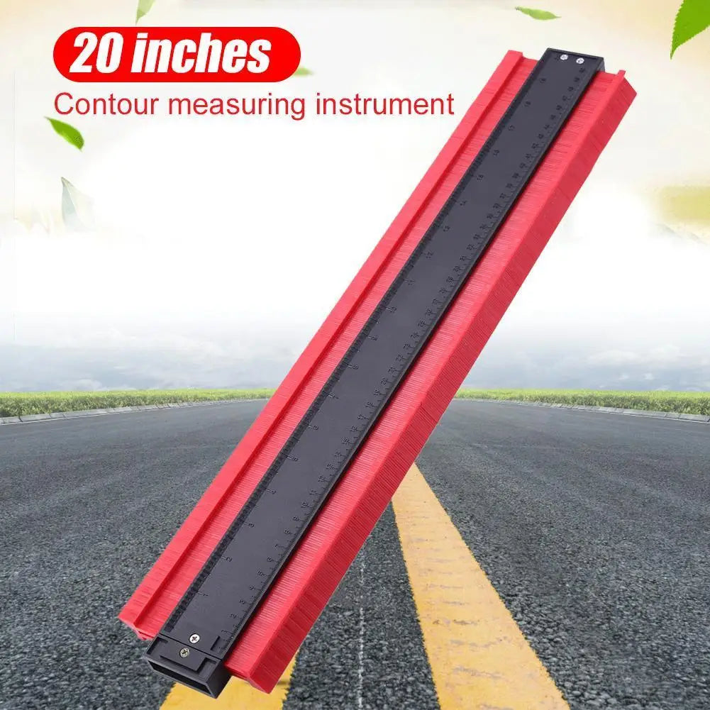 20 inch Shape Gauge Duplicator Profile Duplication Gauge Contour Template Plastic Contour Ruler Copy Duplicator Measuring Tool