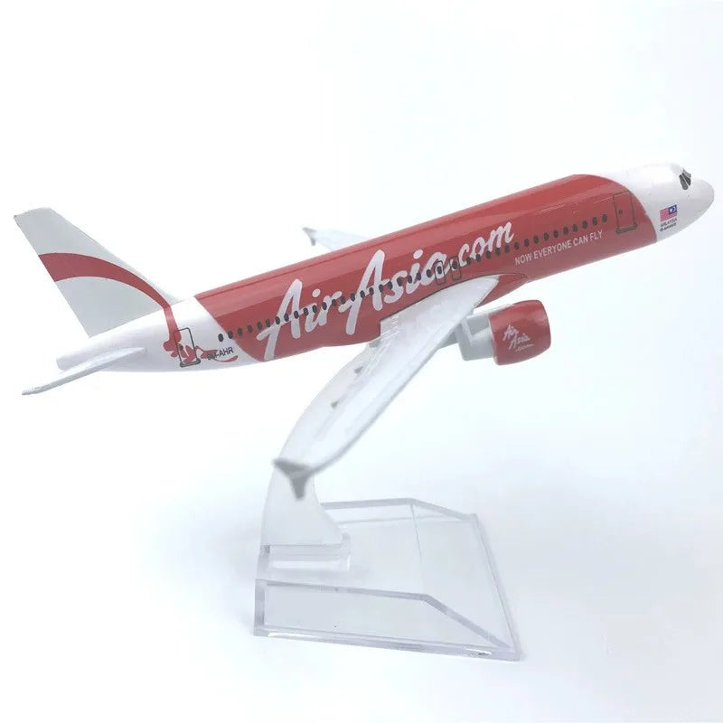Toy 16CM A320 Series Aircraft Model Diecast Alloy Airplane ﻿320 1/400 Scale With Plane Base Adult Children Gift