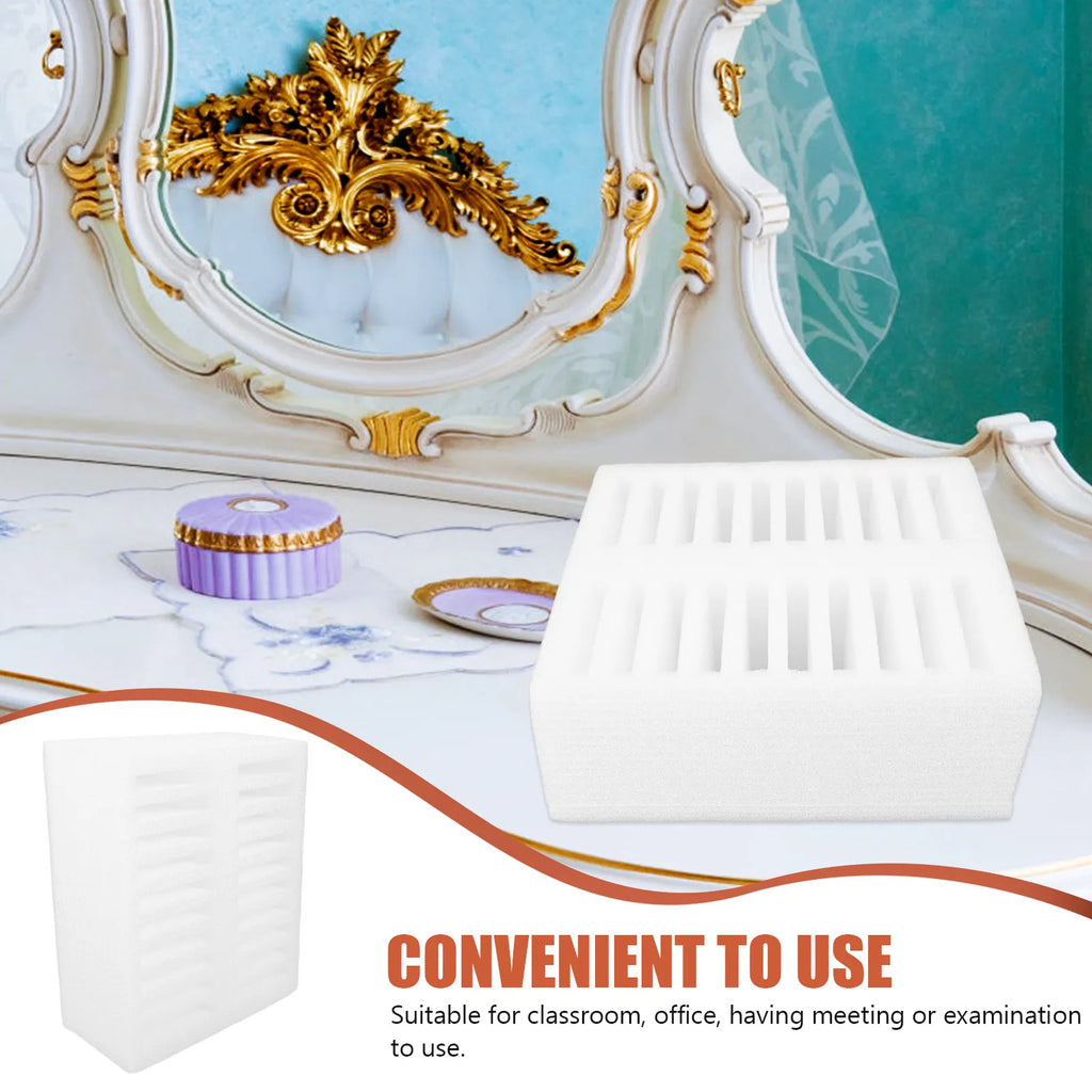 20-Compartment Cell Phone Organizer for Classroom Office Exam Mobile Phone Storage Box Pearl Cotton Protective Desktop Holder