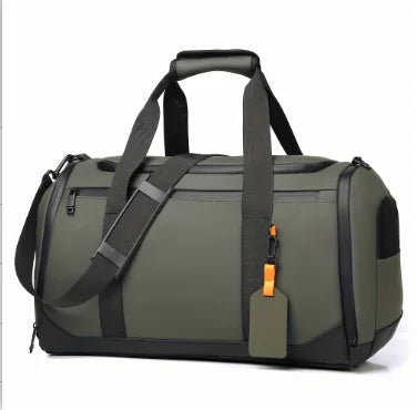 Large Capacity Carry on Travel Bag for Men Spacious Sports Gym Bag with Multiple Compartments Weekend Overnight Duffel Bag
