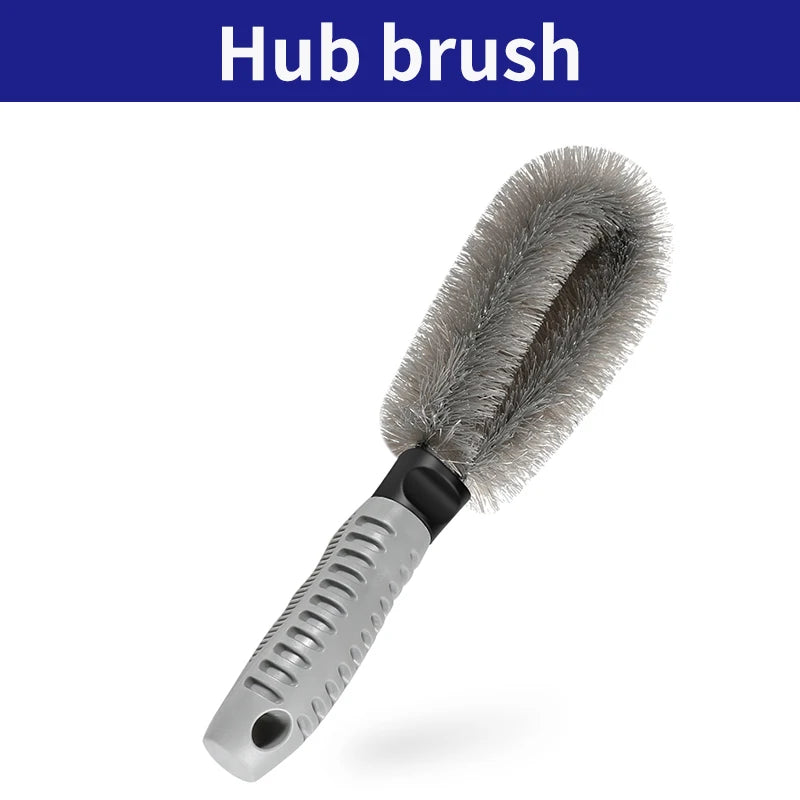 Car Tire Rim Brush Wheel Hub Cleaning Brushes Car Wheels Detailing Cleaning Accessories Tire Auto Washing Tool