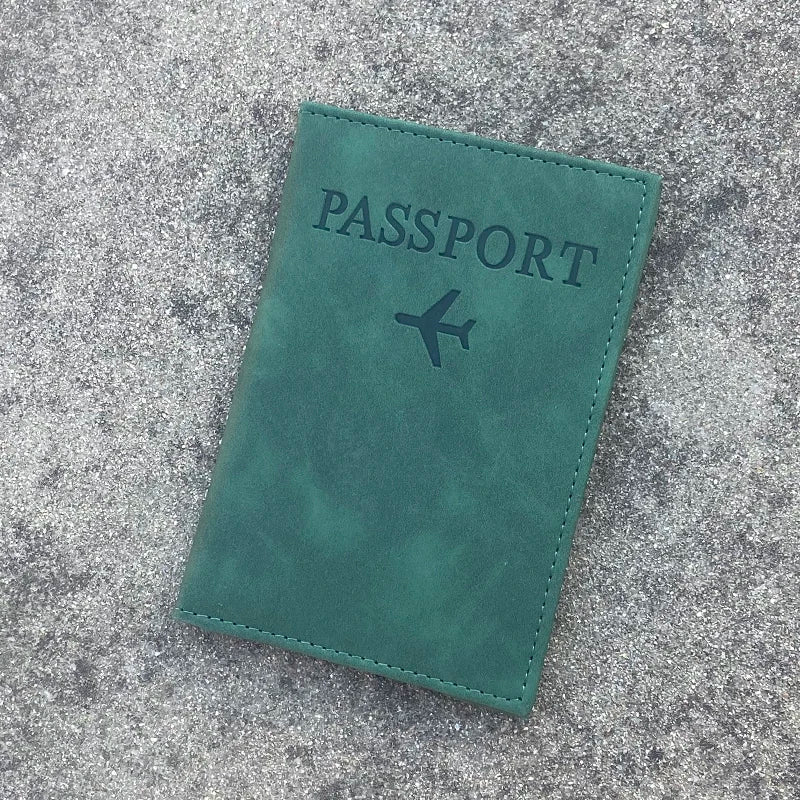 ALGERIA Paspoort Cover Green Travel Wallet Women Pu Leather Case for Passports Fashion Cute Passport Holder Protection