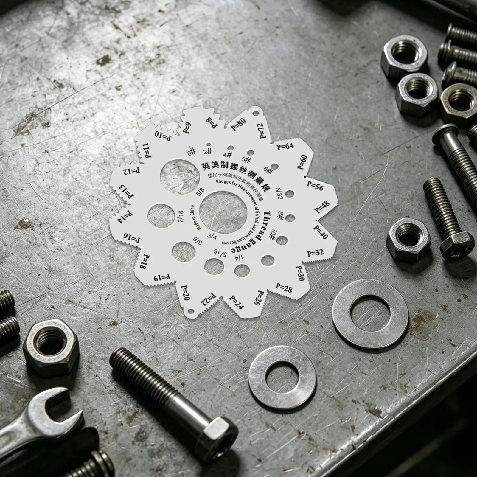 integrated forged thread pitch ruler made of stainless steel deliver precise measurement data for metric imperial us standard