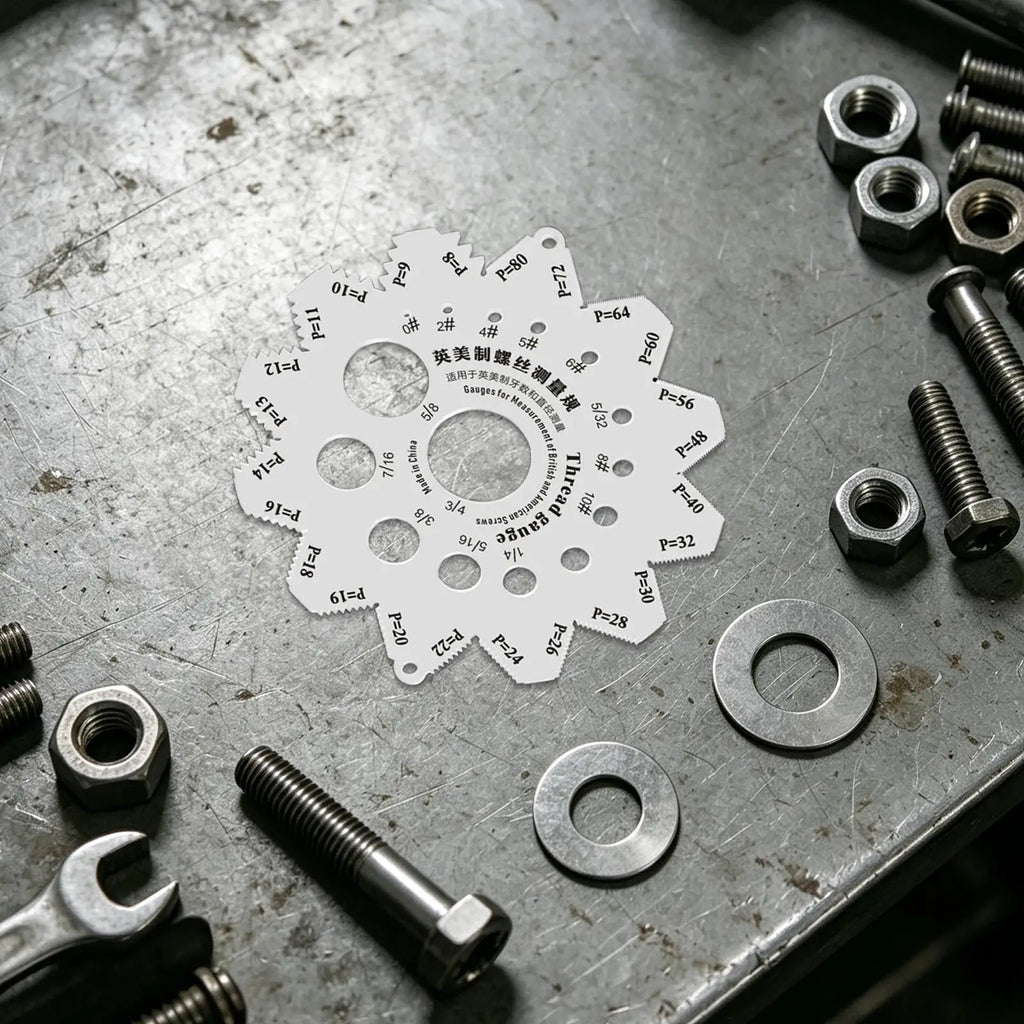 integrated forged thread pitch ruler made of stainless steel deliver precise measurement data for metric imperial us standard