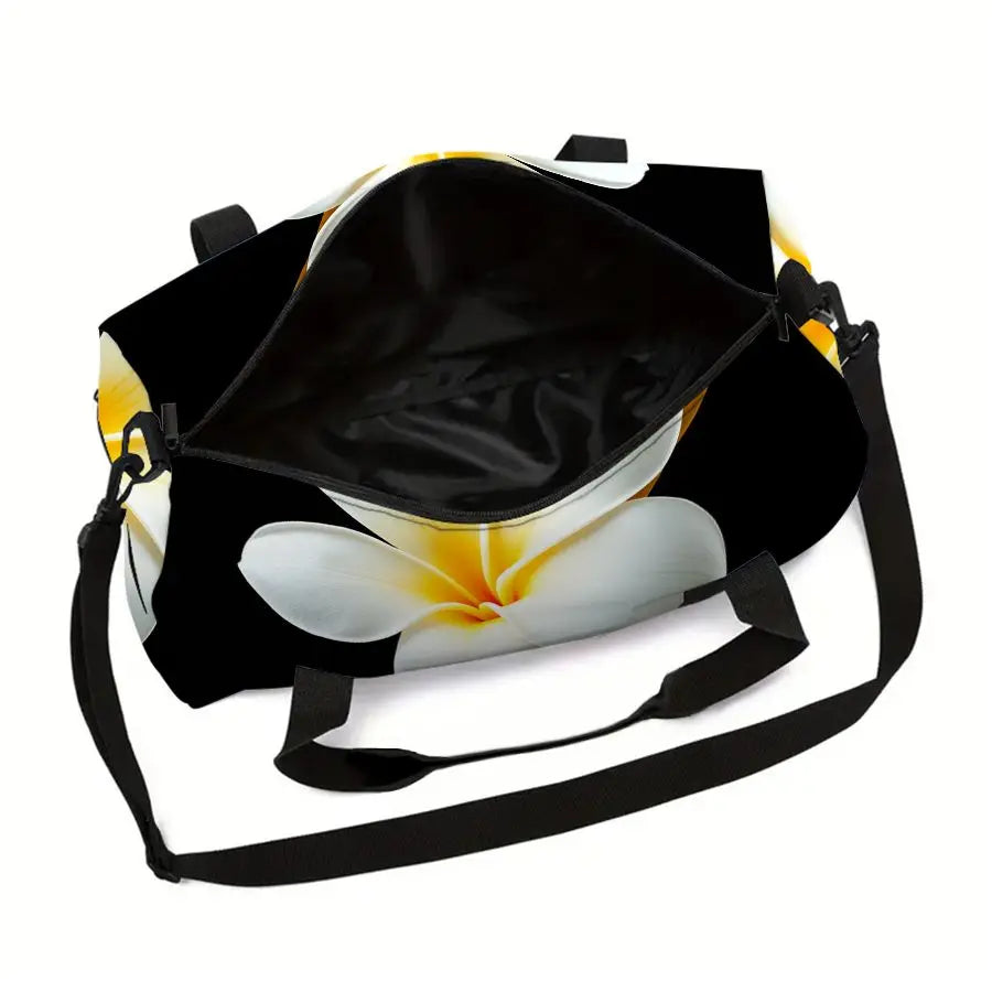 Flower Print Large Capacity Luggage Bag for Boy/Girl Best Gift 2D Cartoon Travel Duffels Outdoor Fitness Bag for Children