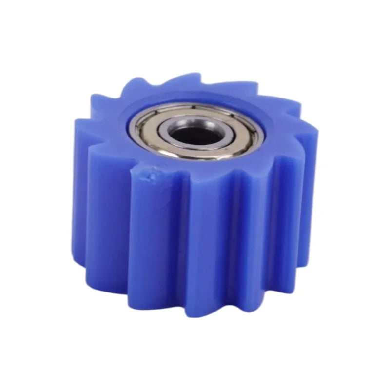 8mm blue chain tension wheel motorcycle guide roller wear-resistant durable accessory