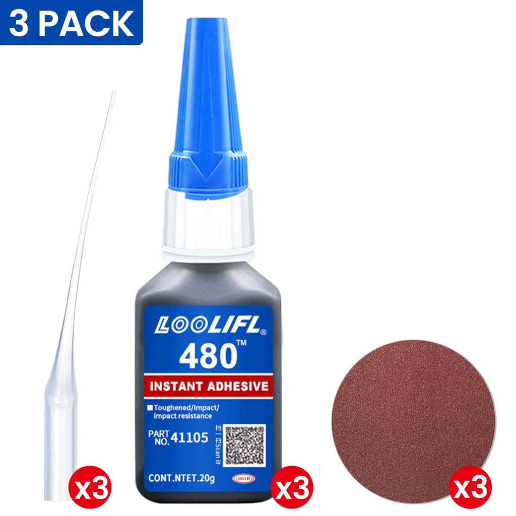 20g-480 Instant Dry Adhesive, Fast Curing and High Strength, Suitable for Repairing Metal, Plastic, Rubber, and Elastic Crafts.