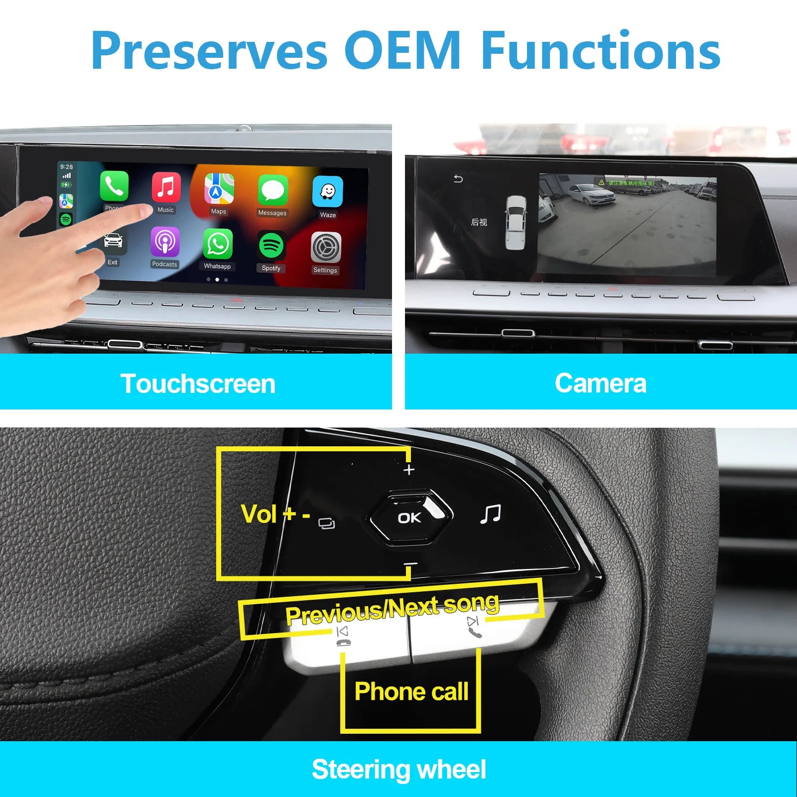 Wireless CarPlay & Android Auto Interface for Changan Hunter 2024-2026 (OEM Features Retained), No Need Programing Code