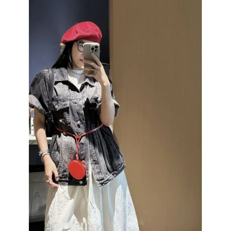 Round box jewelry bag, niche design, versatile crossbody baginsNeck-hanging decorative waist bag, lipstick key bag, earphone bag