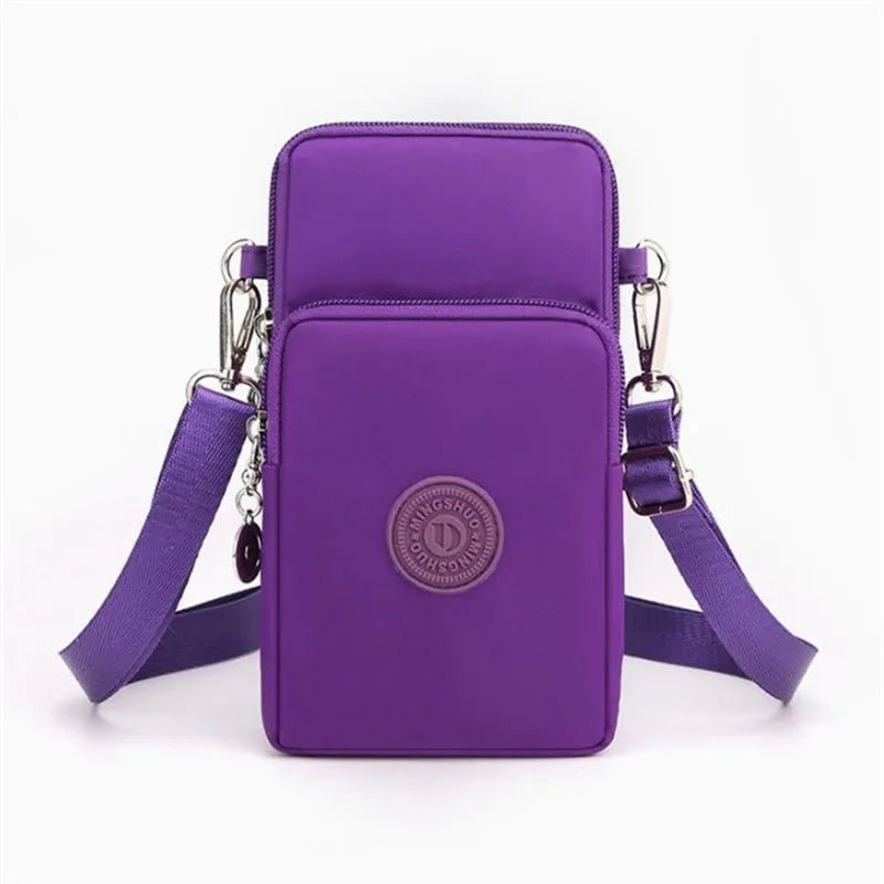 Stylish Beige Multi Pocket Crossbody Sling Bag Lightweight Phone Purse with Adjustable Strap Shoulder Bag for Women Everyday Use