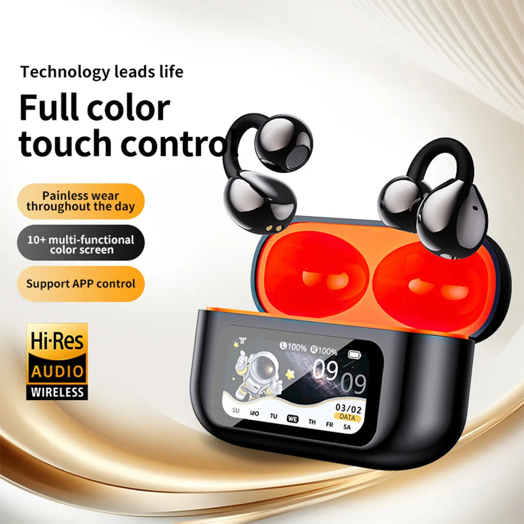 XG42 Wireless Ear Clip Earphones 150 Languages AI Real Time Translation Headphones Smart Bluetooth Earbuds Device