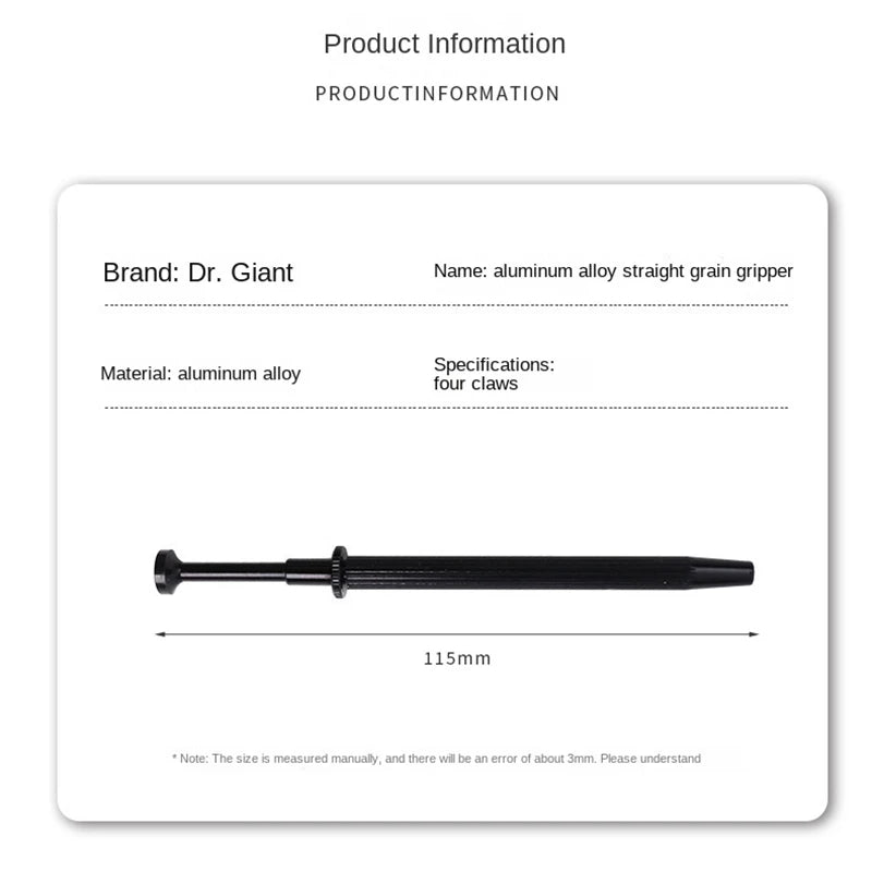 4 Prongs Claw Tweezers, Pick Up Tool for Jewelry IC Chip Electronic Components Nail Gem, Prong Holder Picker Ball Grabber Tool