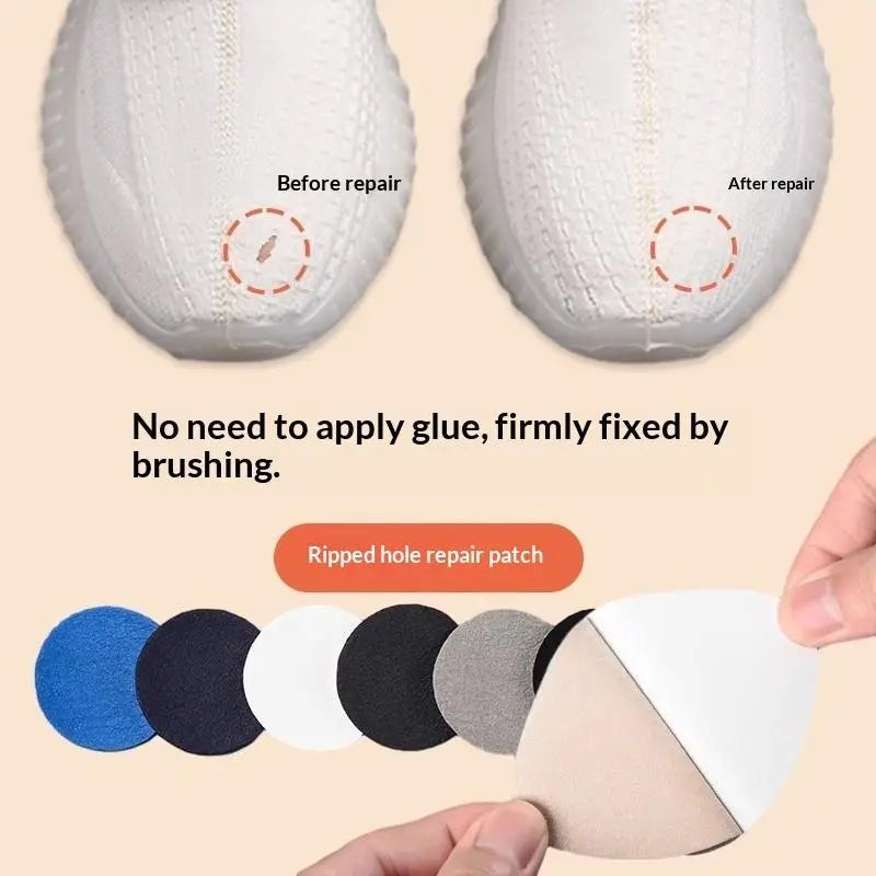 New Self Adhesive Shoe Hole Repair Patches No Glue Required Wash Resistant For Fixing Mesh Sneakers Sports Casual Shoes