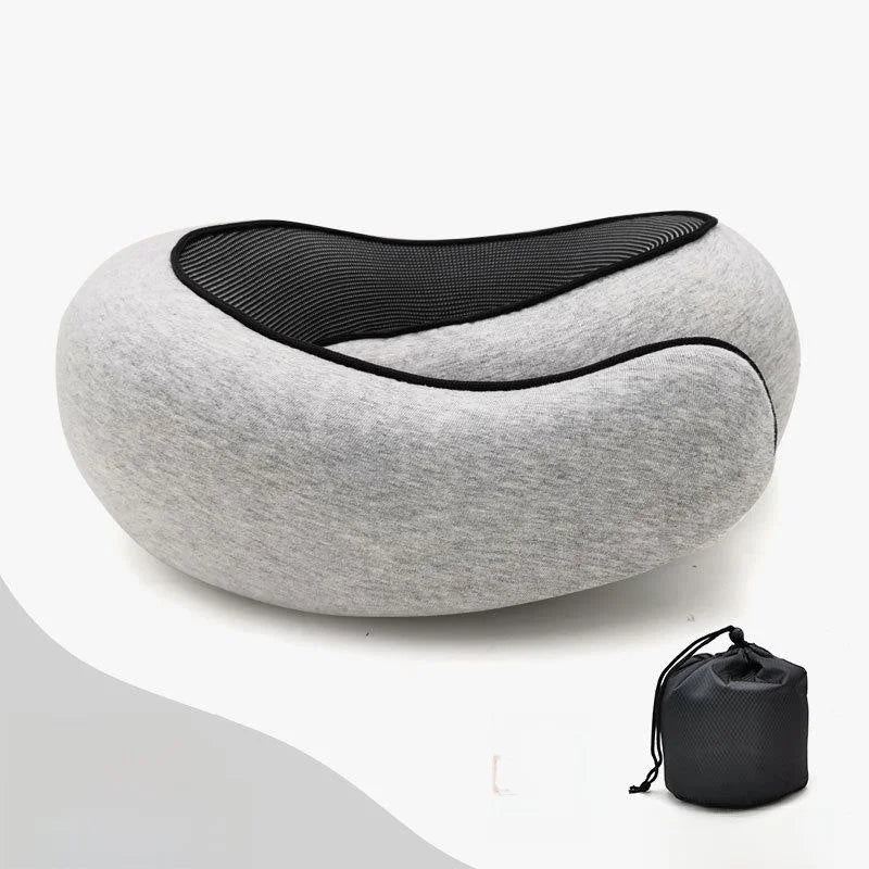 Memory Foam Neck Pillow Portable Travel Pillow Adjustable U-Shaped Pillow for Air Travel Nap Supportive Neck And Shoulder Relief