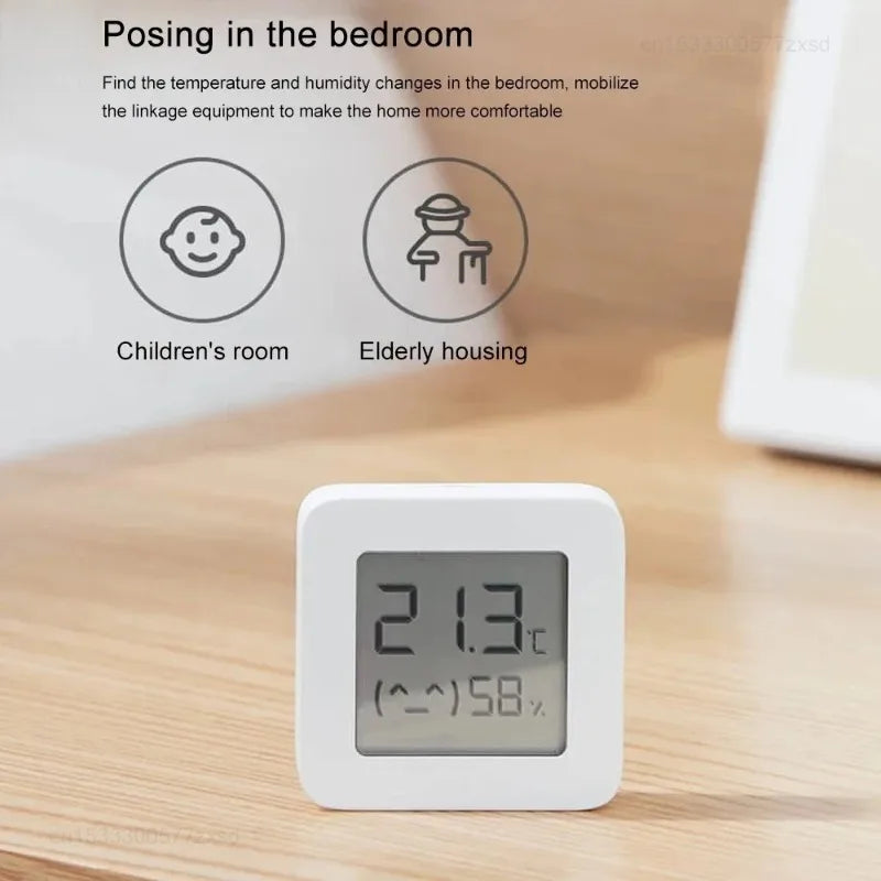 Xiaomi MIJIA Smart Hygrometer Thermometer 2 Bluetooth Wireless Electric Digital Hygrometer Thermograph With Mijia APP Smart Home